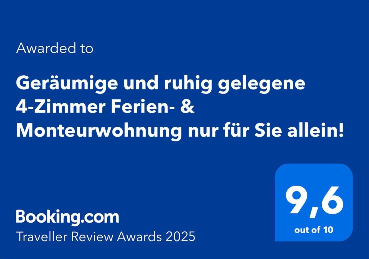4 Zimmer Geraeumige Und Ruhig Gelegene Ferien- Und Monteurwohnung Nur Fuer Sie Allein Aujvari Vermietungen Spiegelberg Exteriér fotografie